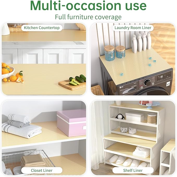 Shelf and Drawer Liner for Kitchen Cabinet, Non-Adhesive 18in x 240in - Image 7