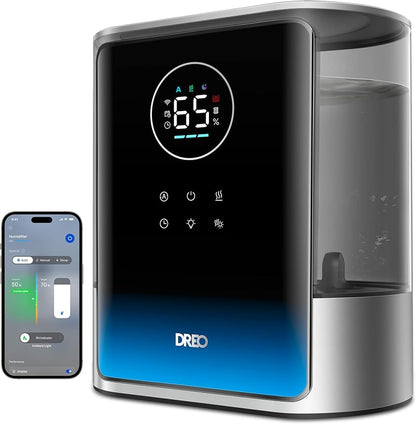 DREO 8L Smart Humidifier Large Room 600ft², 80H Runtime Supersized Warm and by DREO