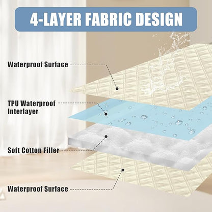 Smiry Waterproof Dog Bed Cover Pet Blanket, Soft Washable Dog Blanket - Image 3