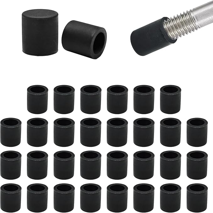3/8" Silicone Chair Leg Floor Protectors, Rubber Chair Leg Caps, Non-Slip by EASYEAH