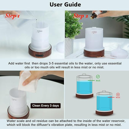 Aromatherapy Essential Oil Diffuser 150ml- Electric Cool Mist Aroma Diffuser - Image 6