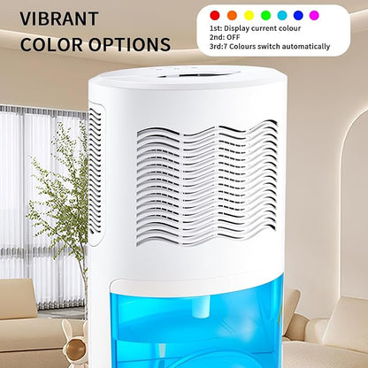 Dehumidifier for Home with Colorful Light Auto Shut Off Protection Ideal for - Image 5
