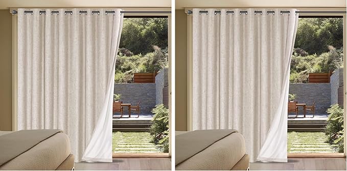 H.VERSAILTEX Linen Blackout Curtain Durable Thick Textured Linen Look 100% by HVERSAILTEX