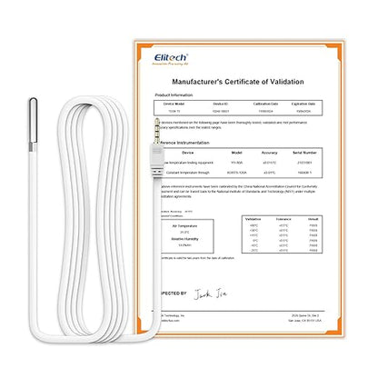Elitech Temperature Probe for RCW-360Pro, -40°F to 176°F, 16.4ft Cable by Elitech