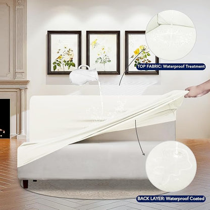 PureFit 100% Dual Waterproof Futon Cover, Waterproof Couch Cover - Image 3