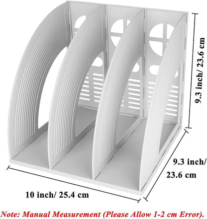 SAYEEC 2Pcs Magazine Holder Plastic File Sorter Binder Holder - Image 2
