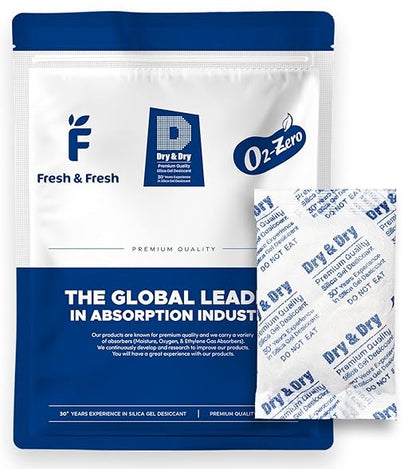 Dry & Dry 30 Gram Silica Gel Packets Desiccants, Silica Packets by DryDry