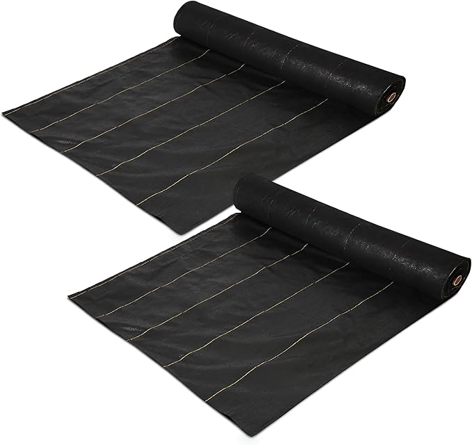 Dewitt 2-Pack Sunbelt Weed Barrier Fabric 3.2 oz, 6 x 300 Feet – Heavy-Duty by DeWitt