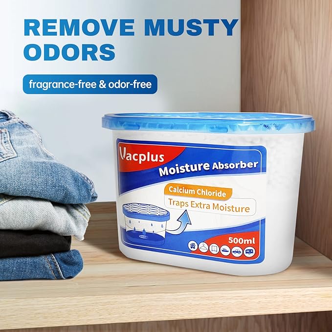 Vacplus Moisture Absorbers 6 Pack, Portable Humidity Absorber Boxes - Image 5