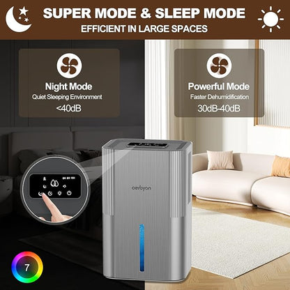 Dehumidifiers for Home 95 OZ Water Tank Dehumidifier for Bathroom - Image 6