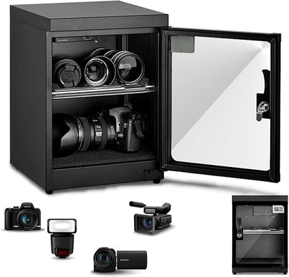 Electronic Dry Cabinet 30L, Camera Dry Cabinet 2 Tiers, Dehumidify Moisture by Unknown