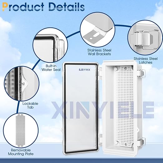 Waterproof Outdoor Project ABS Plastic Junction Box IP67 Weatherproof Dustproof - Image 3