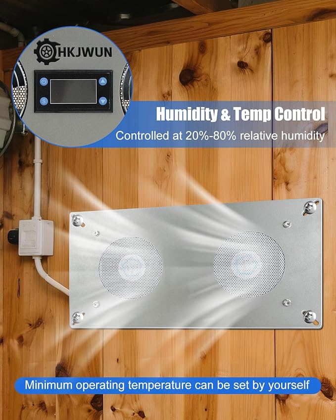 220 CFM Airflow Crawl Space Ventilation Fan - Image 4