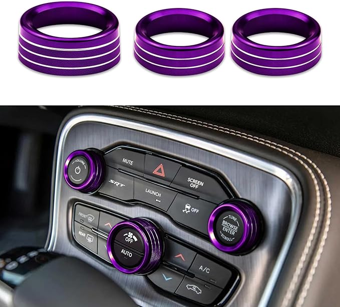 3PCS Air Conditioner Switch Button Knob Cover, Auto Accessories Climate Control by Unknown