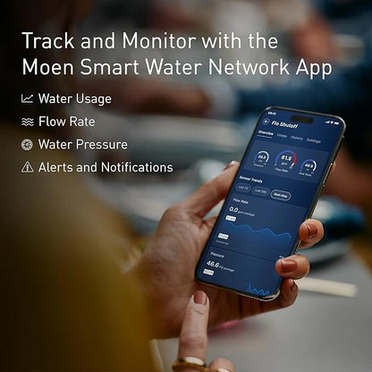 Moen Flo Smart Water Monitor and Automatic Shutoff Sensor, Wi-Fi Connected - Image 6