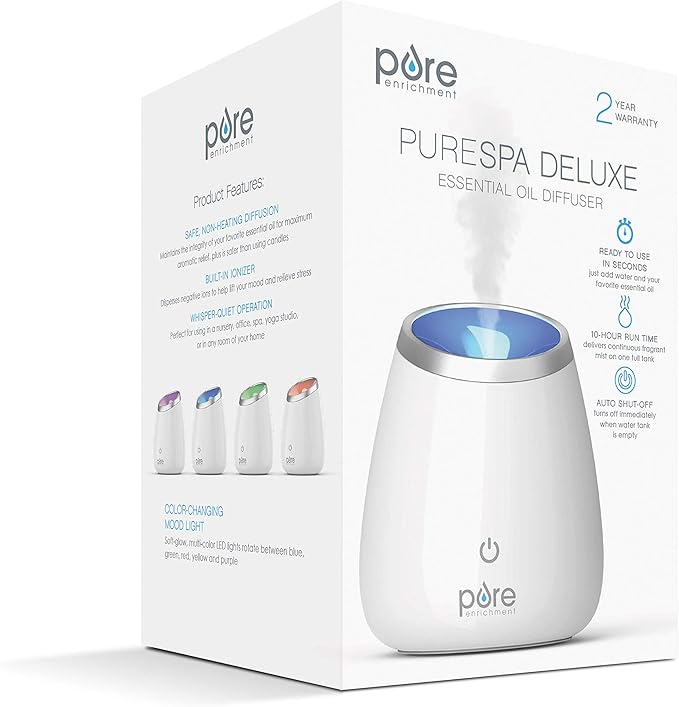 Pure Enrichment PureSpa Deluxe Ultrasonic Aromatherapy Oil Diffuser - 120ml - Image 4