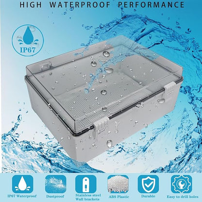 Waterproof Outdoor Electrical Box Junction Box Weatherproof IP67 ABS Plastic - Image 2