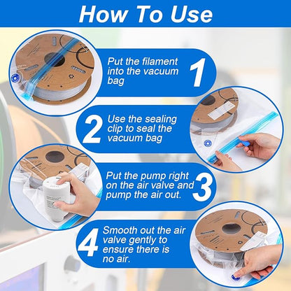3D Print Filament Storage Bag Vacuum Kits - Image 3