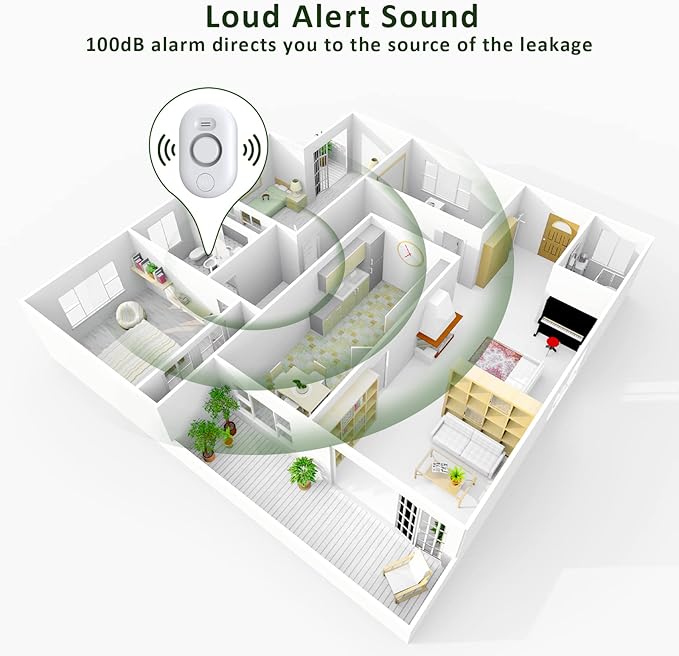 Water Leak Detector Sensor Alarm: Home Water Flooding Monitor Smart Sink - Image 4