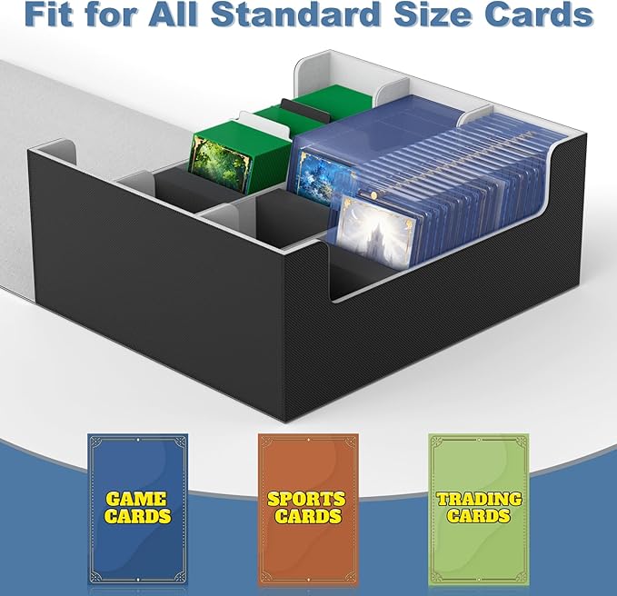 Mlikero Card Deck Case for Trading Cards 1800+, Trading Card Storage Box Fits - Image 6