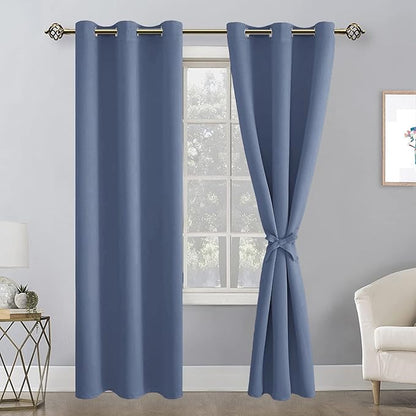 Hiasan Blackout Curtains for Bedroom, 38 x 84 Inches Long - Image 2