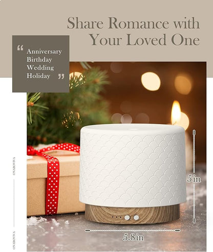 Essential Oil Diffuser, 280ml Ceramic Diffusers - Image 7