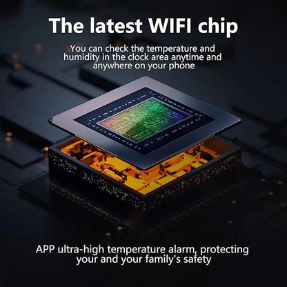for Tuya WiFi Temperature Humidity Clock, Large LED Display - Image 5
