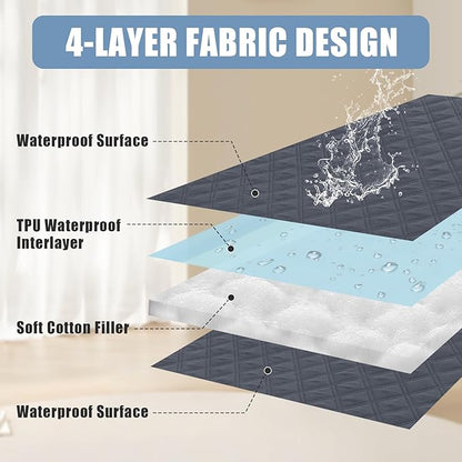 Smiry Waterproof Dog Bed Cover Pet Blanket, Soft Washable Dog Blanket - Image 3