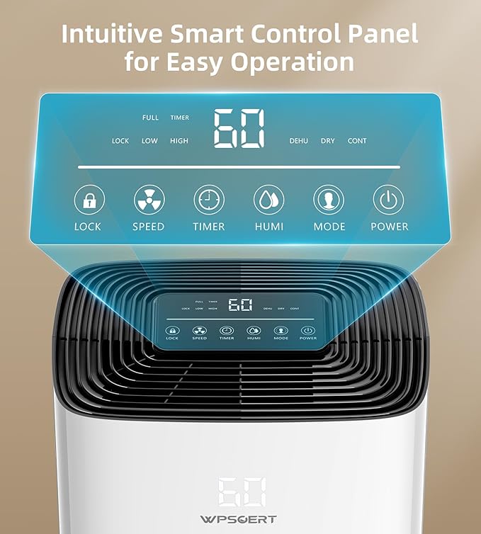 100 Pint Dehumidifier for Home and Basement, 6L Water Tank, 7000 Sq.Ft Coverage - Image 5