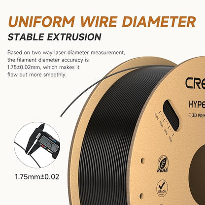 Official CREALITY Hyper PLA Filament 1.75mm Black 2KG, 30-600mm/s High Speed - Image 2