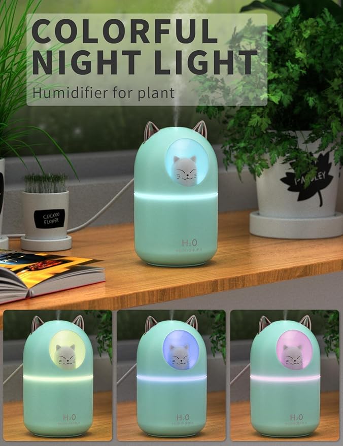 Cool Mist Humidifier, 300ml Mini Humidifiers - Image 5
