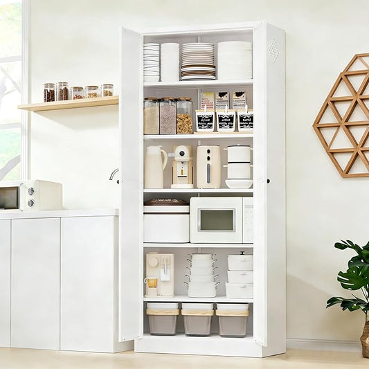 72" Tall Metal Pantry Cabinet by EKJOfficials