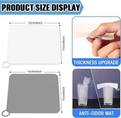Yinkin 6 Pcs Drain Covers to Keep Bugs Out Silicone Shower Floor Tub Stoppers - Image 2
