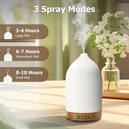 Essential Oil Diffuser Humidifiers, Aromatherapy Diffusers, Ceramic Essential - Image 5