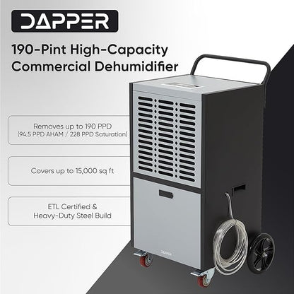 190 Pints Commercial Dehumidifier - Image 2
