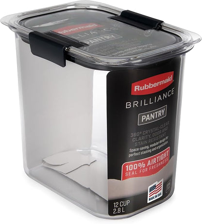Rubbermaid Brilliance 12-Cup Airtight Food Storage Container by Rubbermaid