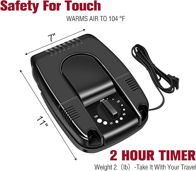 Portable Electric Shoes Boots Dryer and Warmer - Image 2