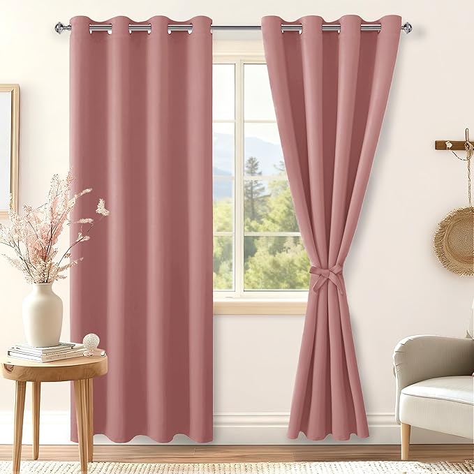 Hiasan Blackout Curtains for Bedroom, 52 x 96 Inches Long - Image 2