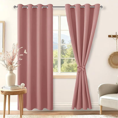 Hiasan Blackout Curtains for Bedroom, 52 x 96 Inches Long - Image 2
