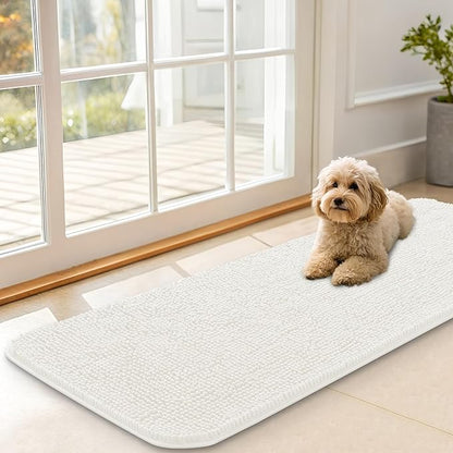 OLANLY Dog Door Mat for Muddy Paws 47x17, Absorbs Moisture and Dirt, Absorbent by OLANLY