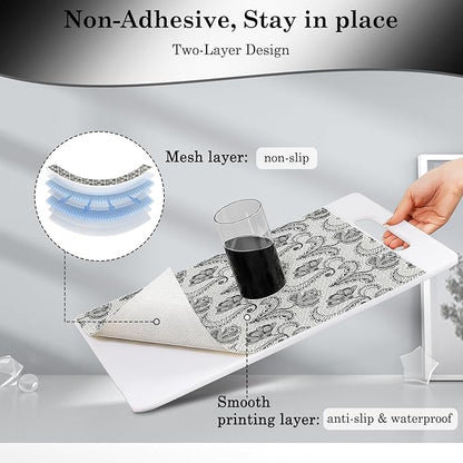 Drawer and Shelf Liner, Non-Slip Kitchen Cabinet Liners Non-Adhesive Thick - Image 3