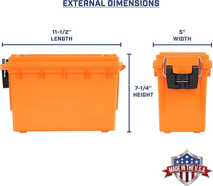 Sheffield 12630 Ammo Storage Box, Stackable .30 Cal Field Boxes, Water and Dust - Image 2
