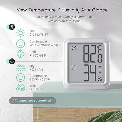 INKBIRD WiFi Thermometer Hygrometer, Indoor Temperature Sensor IBS-TH3-PLUS - Image 3