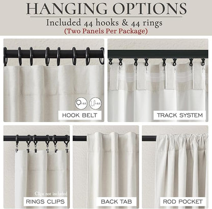 108 Inch Floor to Ceiling Blackout Curtains 70 Inches Wide - Image 7