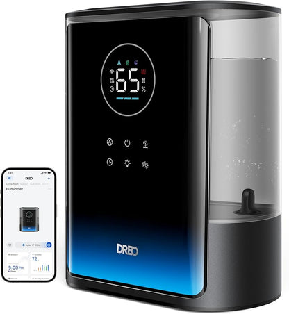 DREO 8L Smart Humidifiers for Bedroom 600ft², 80H Runtime Warm&Cool Supersized by DREO