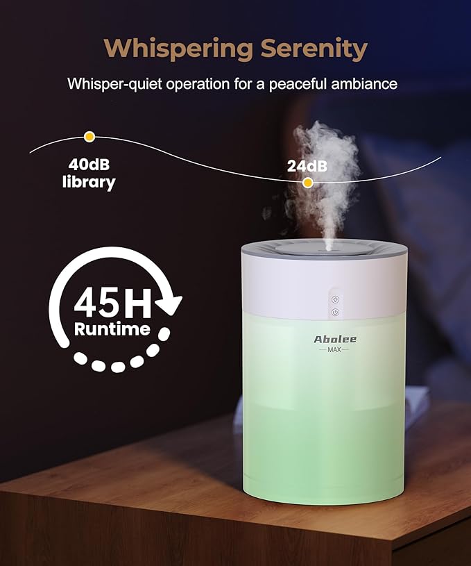 Abolee Humidifiers for Bedroom 4.5L Cool Mist - Image 7