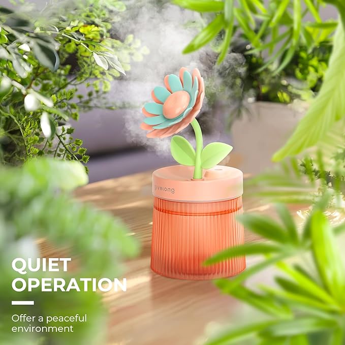 Sunflower Small Humidifier for Plant, Cool Mist Mini Humidifiers for Bedroom - Image 6