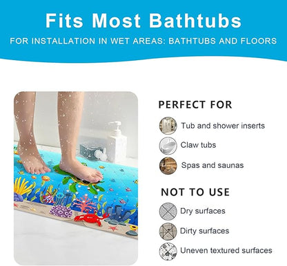 XIYUNTE Baby Bath Mat for Tub Non Slip Kids Bath Mat - Image 6