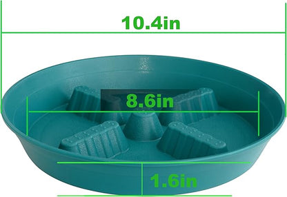 4 Pack Plant Saucer 10 inch, 8 12 14 17 inch, Plant Stand Plastic Plant Saucers - Image 2