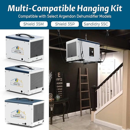 ARGENDON Hanging Kits for Compact Dehumidifiers, Easy Way to Raise and Lower - Image 3